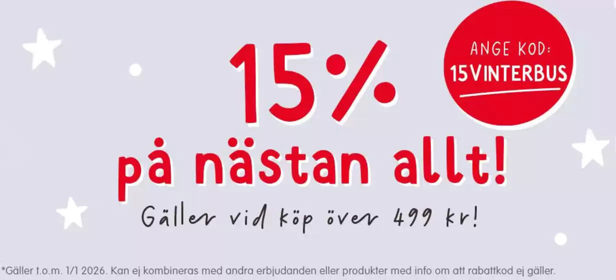 Babyland-katalog | 15% på nästan allt! | 2025-12-18T00:00:00.000Z - 2026-01-01T00:00:00.000Z
