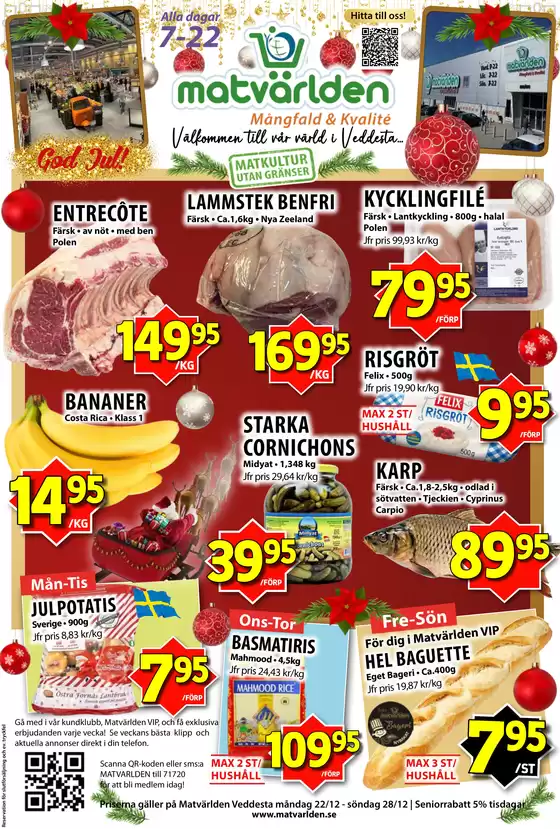 Matvärlden-katalog i Borgholm | Veckans erbjudanden Veddesta! | 2025-12-22T00:00:00.000Z - 2025-12-28T00:00:00.000Z