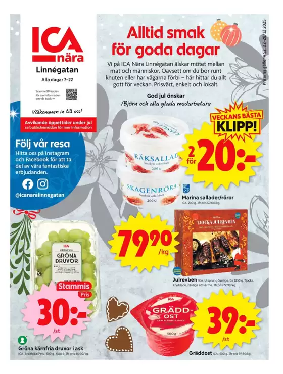 ICA Nära-katalog i Borgholm | ICA Nära reklamblad | 2025-12-22T00:00:00.000Z - 2025-12-28T00:00:00.000Z