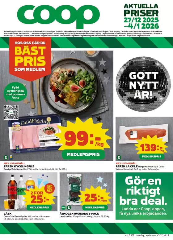 Coop Konsum-katalog i Uppsala | Exklusiva deals för våra kunder | 2025-12-27T00:00:00.000Z - 2026-01-04T00:00:00.000Z