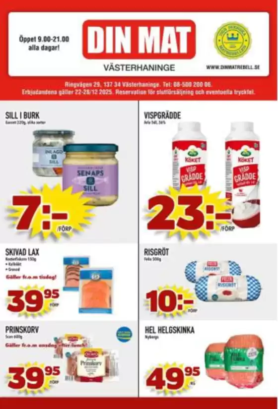 Din Mat-katalog i Uppsala | Din Mat reklambad | 2025-12-22T00:00:00.000Z - 2025-12-28T00:00:00.000Z