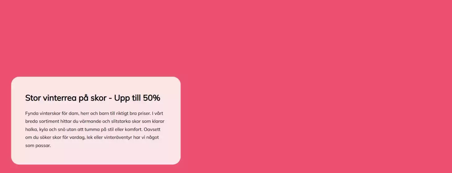 Bergqvist Skor-katalog i Borås | Upp till 50%! | 2025-12-24T00:00:00.000Z - 2026-01-07T00:00:00.000Z