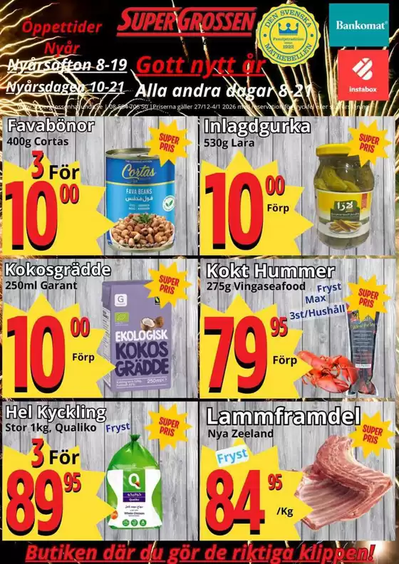 Supergrossen-katalog i Motala | Veckans erbjudande! | 2025-12-27T00:00:00.000Z - 2026-01-04T00:00:00.000Z