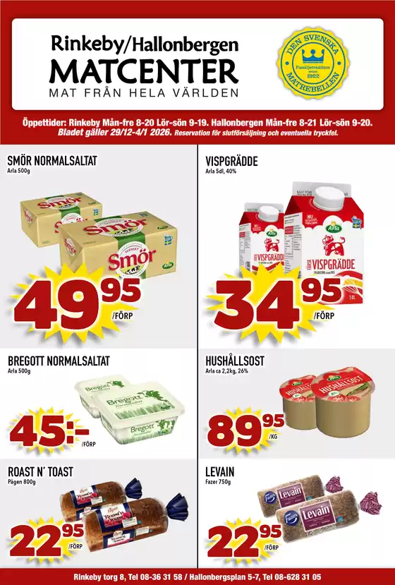 Matcenter-katalog i Västerås | Veckans erbjudanden Matcenter | 2025-12-29T00:00:00.000Z - 2026-01-04T00:00:00.000Z