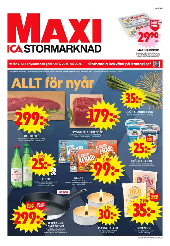 ICA Maxi-katalog i Västerås | ICA Maxi reklamblad | 2025-12-29T00:00:00.000Z - 2026-01-04T00:00:00.000Z
