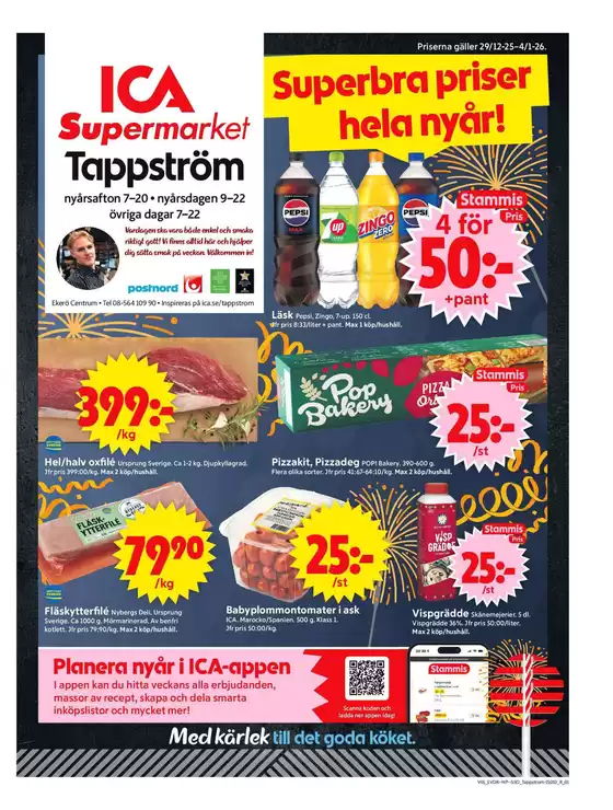 ICA Supermarket-katalog i Västerås | ICA Supermarket reklamblad | 2025-12-29T00:00:00.000Z - 2026-01-26T00:00:00.000Z