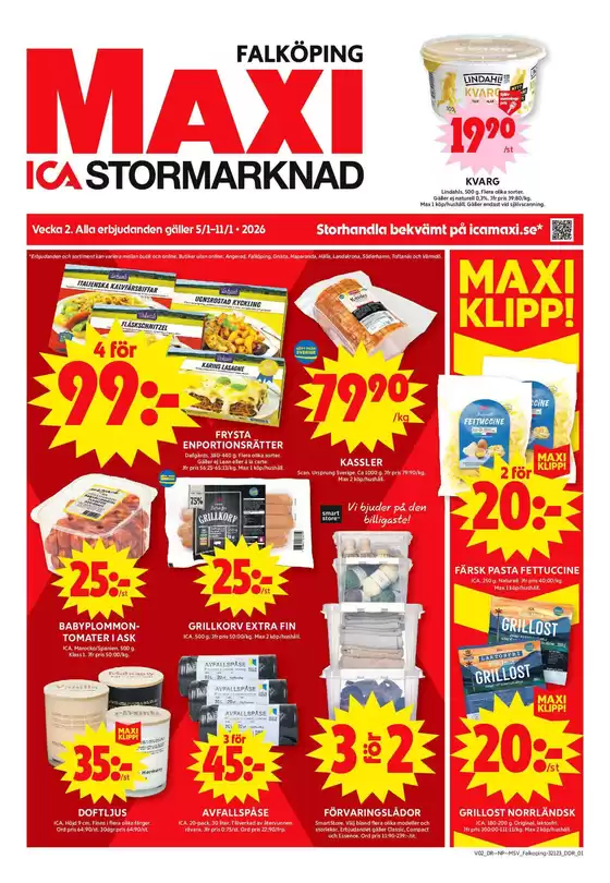 ICA Maxi-katalog i Alingsås | Exklusiva deals för våra kunder | 2026-01-05T00:00:00.000Z - 2026-11-01T00:00:00.000Z