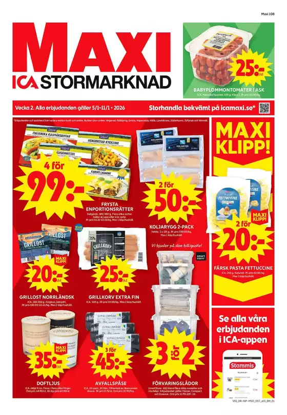 ICA Maxi-katalog i Alingsås | ICA Maxi reklamblad | 2026-01-05T00:00:00.000Z - 2026-01-11T00:00:00.000Z