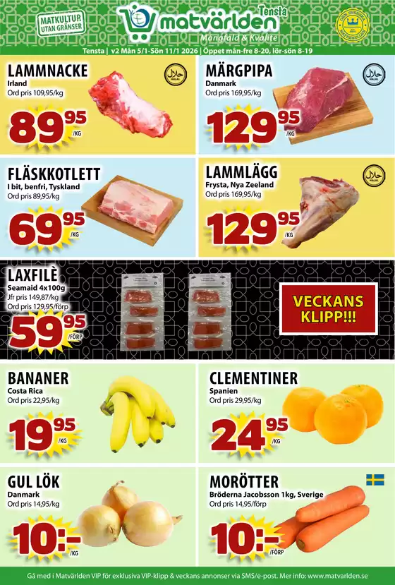 Matvärlden-katalog i Katrineholm | Veckans erbjudanden Tensta!  | 2026-01-05T00:00:00.000Z - 2026-01-11T00:00:00.000Z