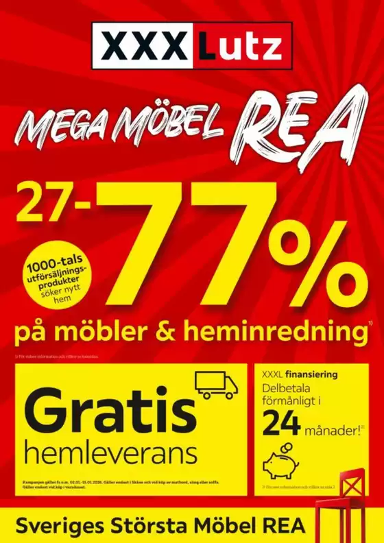 XXXLutz-katalog i Karlstad | XXXLutz reklamblad | 2026-01-02T00:00:00.000Z - 2026-01-15T00:00:00.000Z