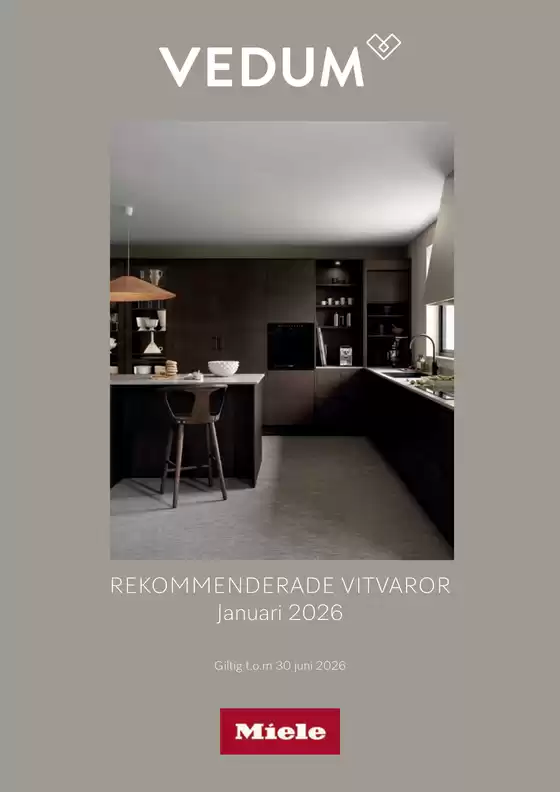 Vedum-katalog i Sollentuna | Vitvarufolder Miele | 2026-01-01T00:00:00.000Z - 2026-06-30T00:00:00.000Z