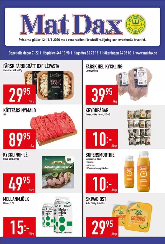 Matdax-katalog i Sollentuna | Matdax reklambad | 2026-01-12T00:00:00.000Z - 2026-01-18T00:00:00.000Z