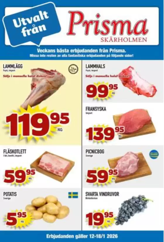 Prisma Skärholmen-katalog i Sollentuna | Prisma Mat reklambad | 2026-01-12T00:00:00.000Z - 2026-01-18T00:00:00.000Z