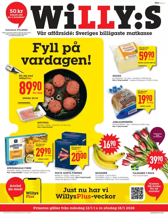 Willys-katalog i Sollentuna | Våra bästa erbjudanden för dig | 2026-01-12T00:00:00.000Z - 2026-01-18T00:00:00.000Z