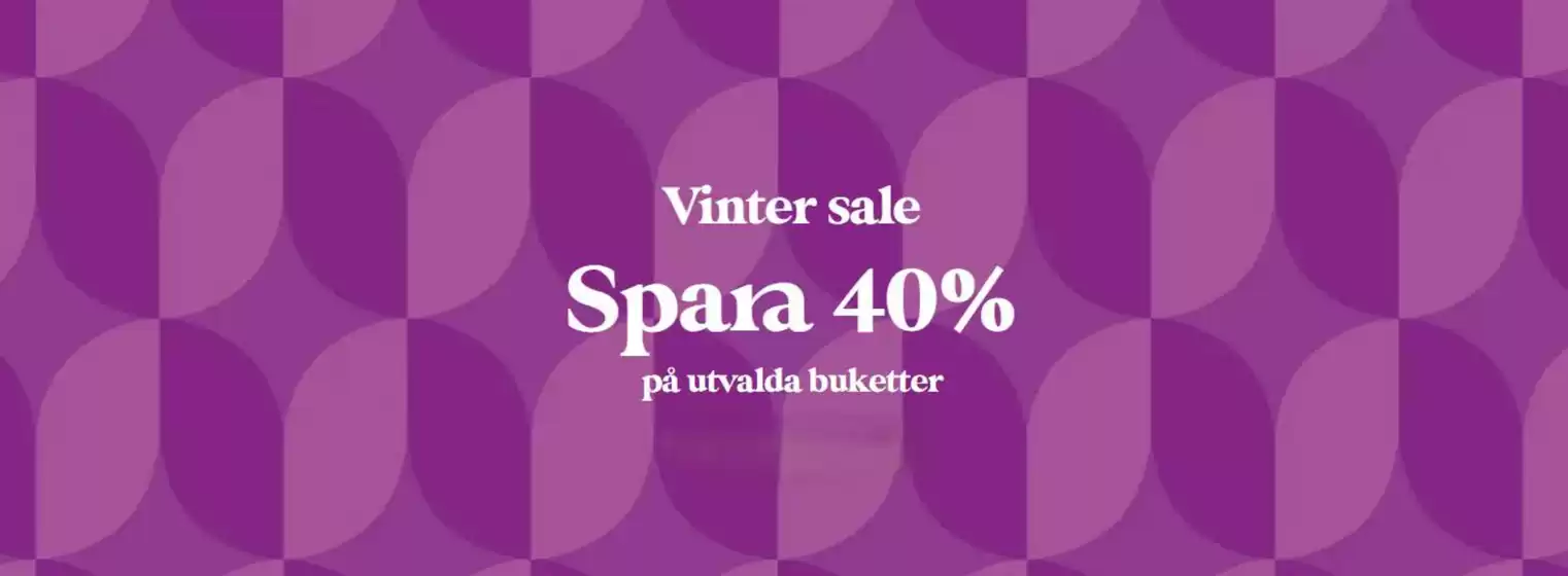 Euroflorist-katalog i Falun | Spara 40%! | 2026-01-12T00:00:00.000Z - 2026-01-27T00:00:00.000Z