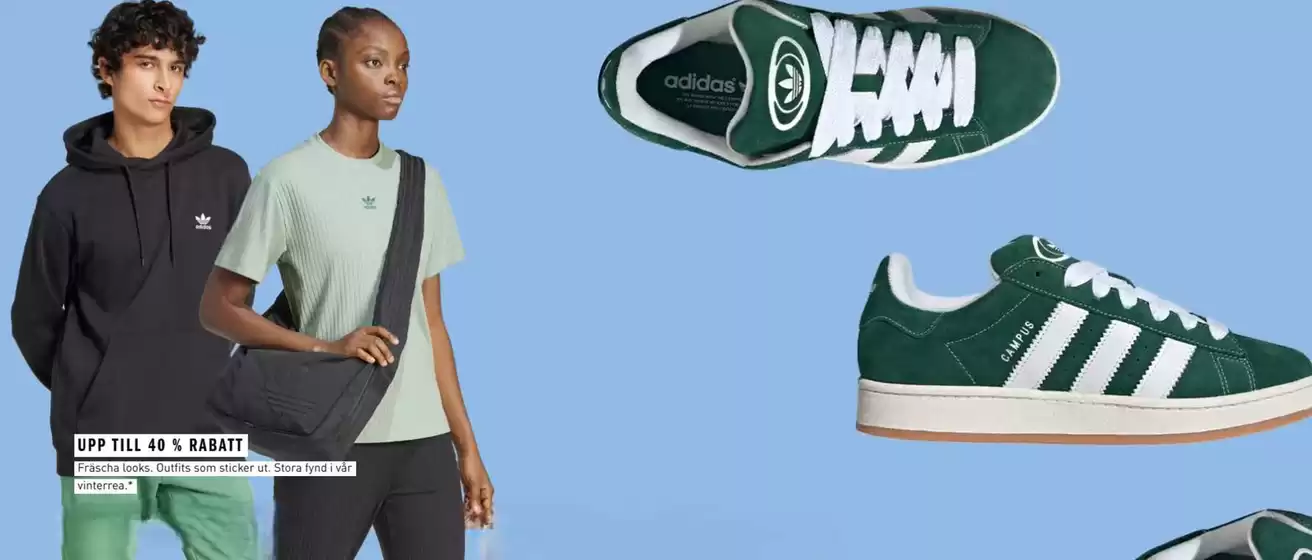 Adidas-katalog i Gävle | Upp till 40% rabatt! | 2026-01-15T00:00:00.000Z - 2026-01-30T00:00:00.000Z
