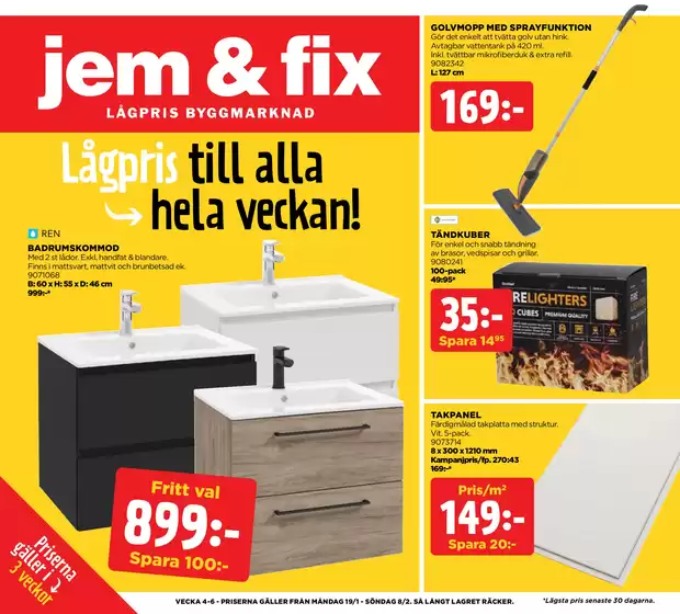 Jem&Fix-katalog i Malmö | Jem&Fix reklamblad | 2026-01-18T00:00:00.000Z - 2026-02-08T00:00:00.000Z