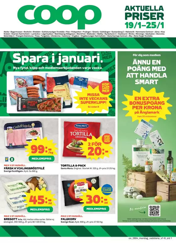 Coop Konsum-katalog i Delsbo | Coop Konsum reklamblad | 2026-01-19T00:00:00.000Z - 2026-01-25T00:00:00.000Z