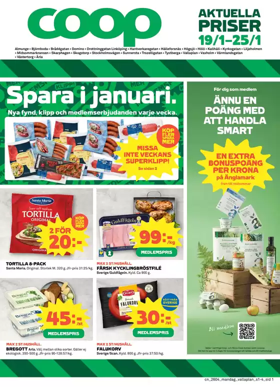 Coop Konsum-katalog i Delsbo | Fantastiskt erbjudande för fyndjägare | 2026-01-19T00:00:00.000Z - 2026-01-25T00:00:00.000Z