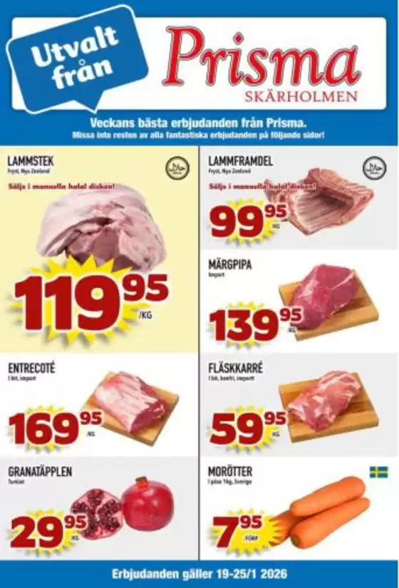 Prisma Skärholmen-katalog i Delsbo | Prisma Mat reklambad | 2026-01-19T00:00:00.000Z - 2026-01-25T00:00:00.000Z