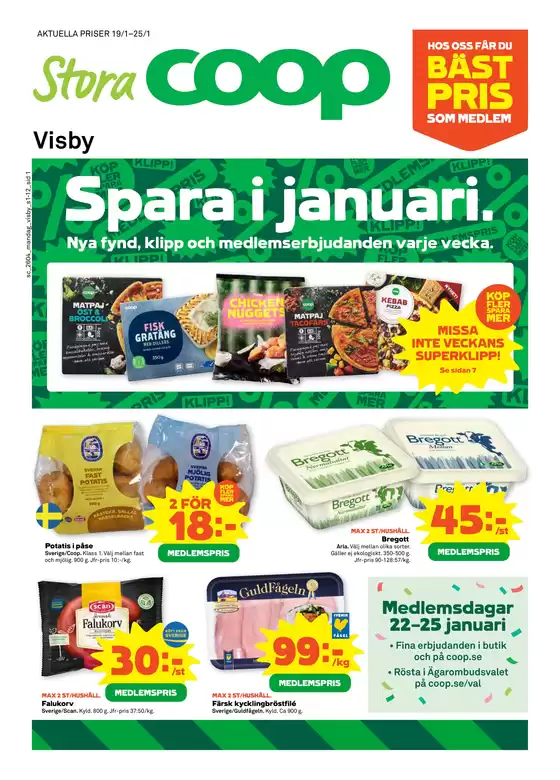 Stora Coop-katalog i Dvärsätt | Exklusiva deals för våra kunder | 2026-01-19T00:00:00.000Z - 2026-01-25T00:00:00.000Z