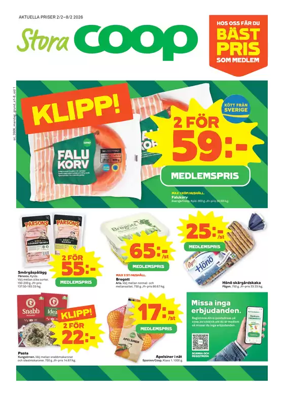 Stora Coop-katalog i Ljungsbro | Erbjudanden för fyndjägare | 2026-02-02T00:00:00.000Z - 2026-02-08T00:00:00.000Z