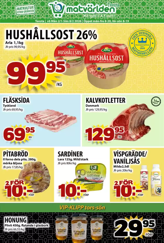 Matvärlden-katalog i Gråbo | Veckans erbjudanden Tensta! | 2026-02-01T00:00:00.000Z - 2026-02-08T00:00:00.000Z