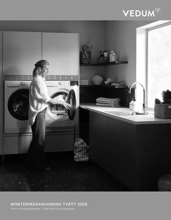 Vedum-katalog i Kållekärr | Monteringsanvisning tvättstuga | 2026-02-01T00:00:00.000Z - 2026-02-28T00:00:00.000Z
