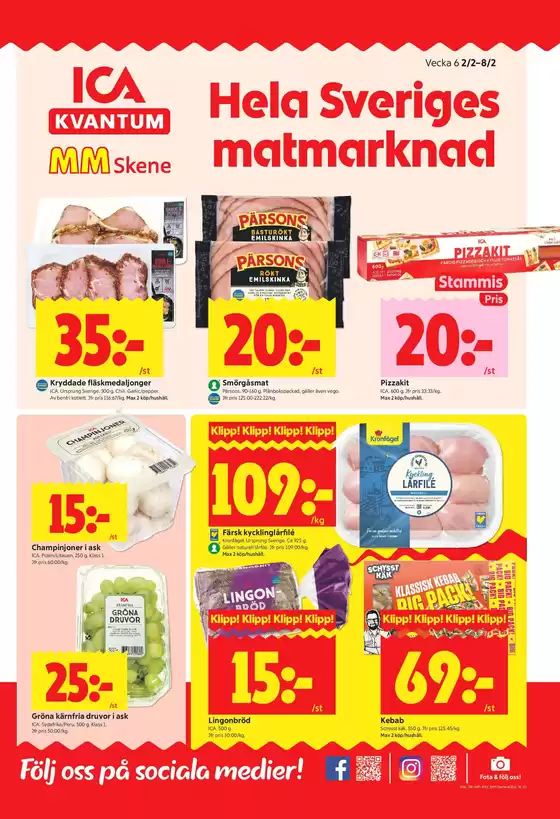 ICA Kvantum-katalog i Skärhamn | Attraktiva specialerbjudanden för alla | 2026-02-02T00:00:00.000Z - 2026-02-08T00:00:00.000Z