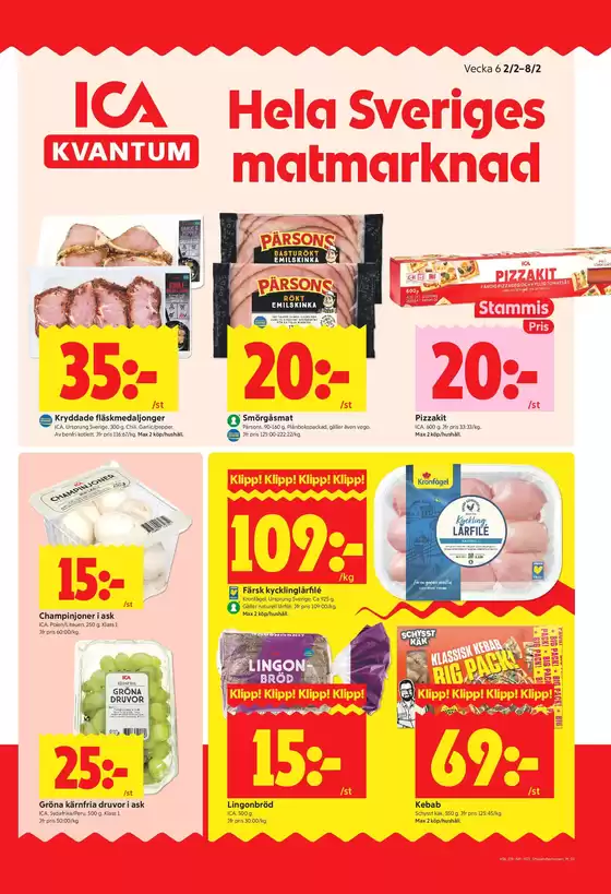 ICA Kvantum-katalog i Skärhamn | Exklusiva deals och fynd | 2026-02-02T00:00:00.000Z - 2026-02-08T00:00:00.000Z