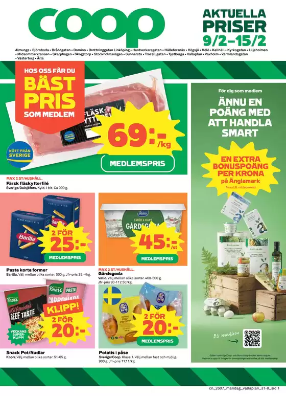 Coop Konsum-katalog i Getinge | Exklusiva deals för våra kunder | 2026-02-09T00:00:00.000Z - 2026-02-15T00:00:00.000Z