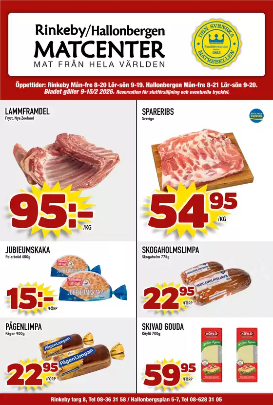 Matcenter-katalog i Getinge | Veckans erbjudanden Matcenter | 2026-02-09T00:00:00.000Z - 2026-02-15T00:00:00.000Z