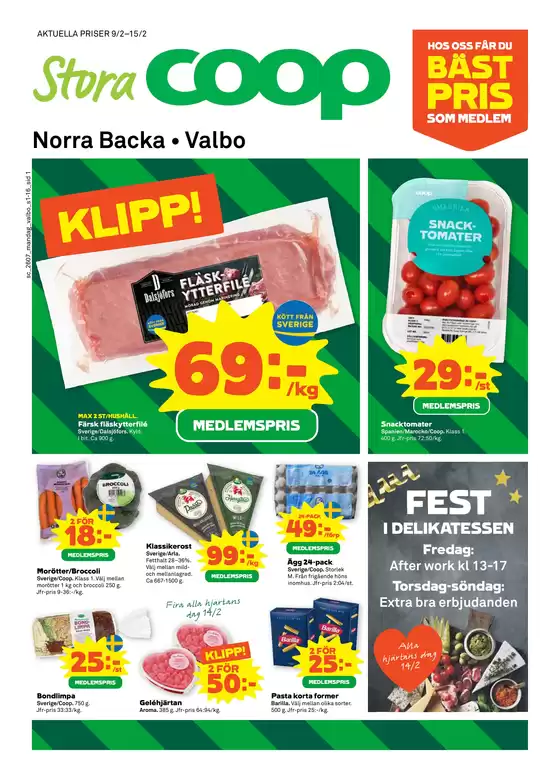 Stora Coop-katalog i Vellinge | Top-deals och rabatter | 2026-02-09T00:00:00.000Z - 2026-02-15T00:00:00.000Z