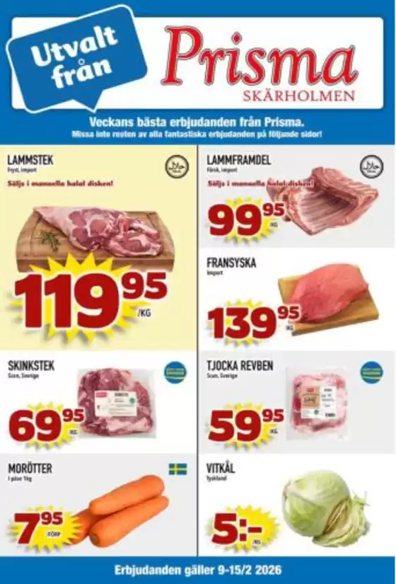 Prisma Skärholmen-katalog i Vellinge | Prisma Mat reklambad | 2026-02-09T00:00:00.000Z - 2026-02-15T00:00:00.000Z