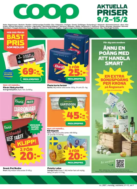 Coop Konsum-katalog i Örbyhus | Våra bästa fynd | 2026-02-09T00:00:00.000Z - 2026-02-15T00:00:00.000Z