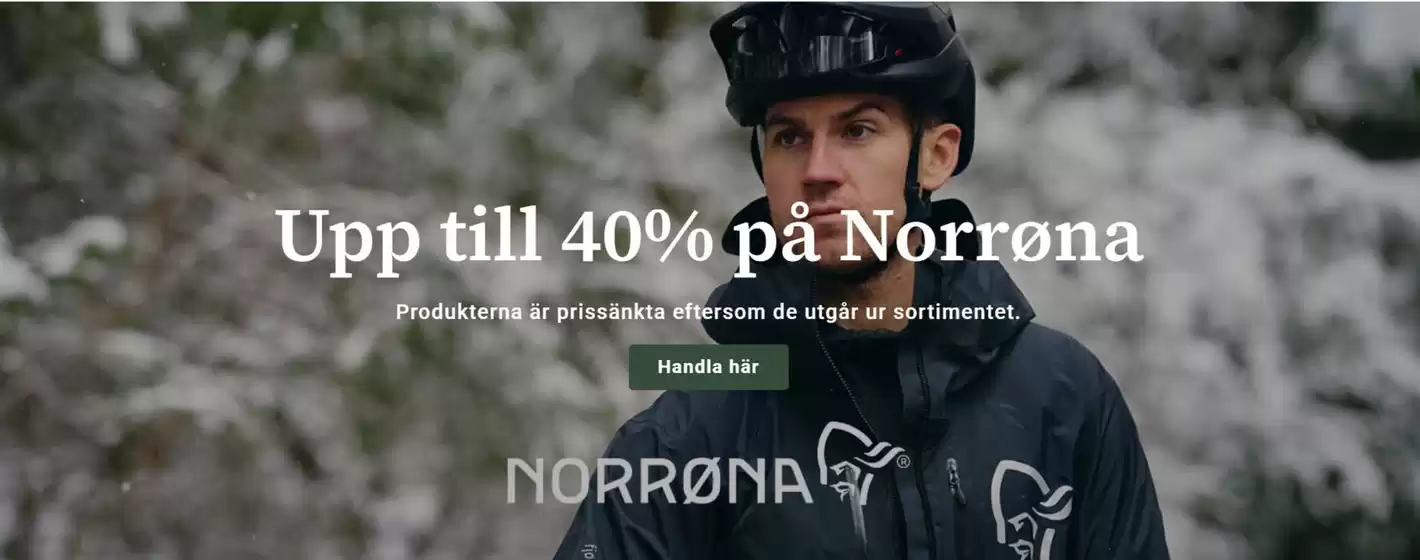 Outdoorexperten-katalog i Vännäsby | Upp till 40% på Norrøna | 2026-02-10T00:00:00.000Z - 2026-02-26T00:00:00.000Z