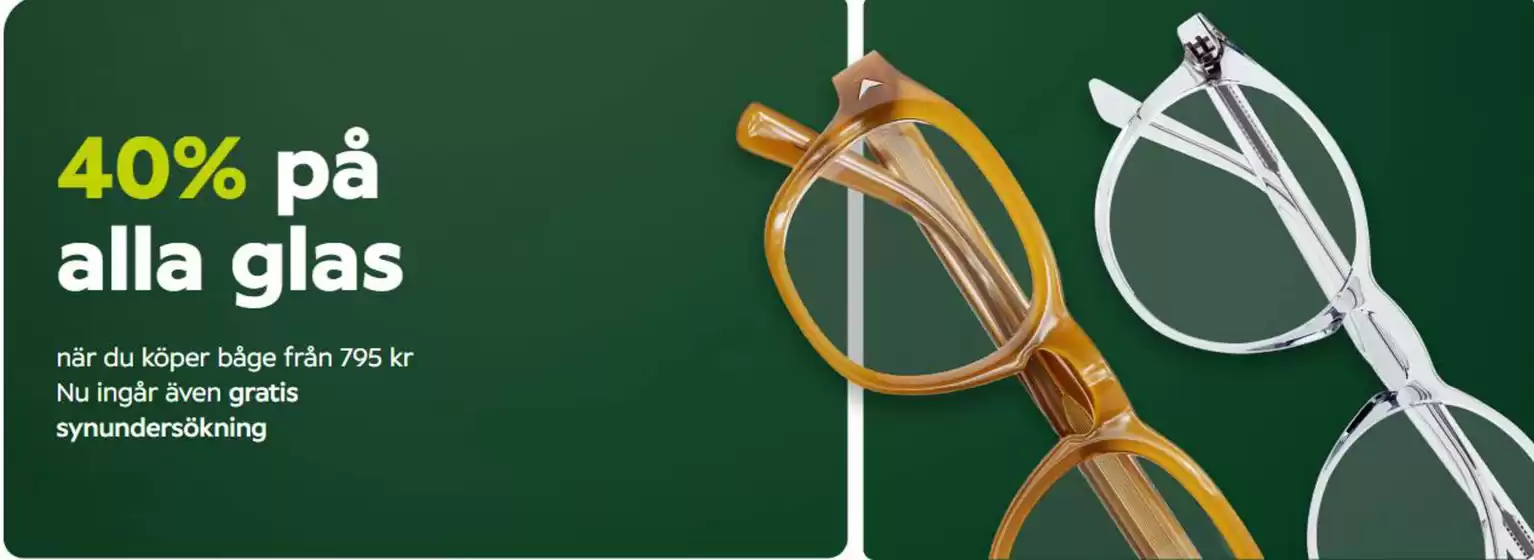 Specsavers-katalog i Borlänge | 40% på alla glas. | 2026-02-11T00:00:00.000Z - 2026-02-27T00:00:00.000Z