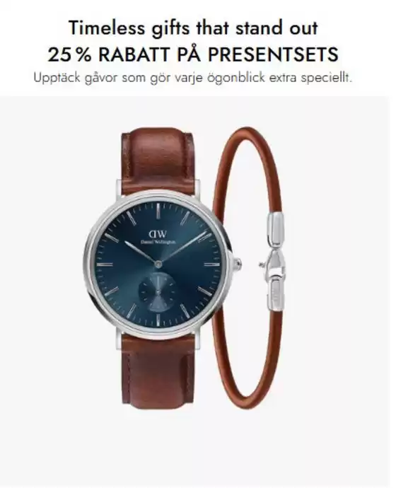 Daniel Wellington-katalog i Farsta | 25% rabatt! | 2026-02-12T00:00:00.000Z - 2026-02-27T00:00:00.000Z