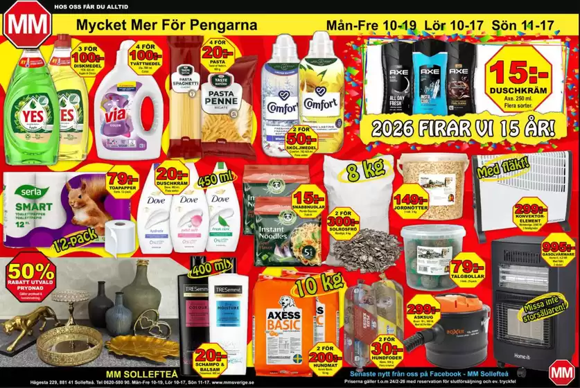 Mycket Mer-katalog i Umeå | 2026 FIRAR VI 15 ÅR! | 2026-02-13T00:00:00.000Z - 2026-02-24T00:00:00.000Z