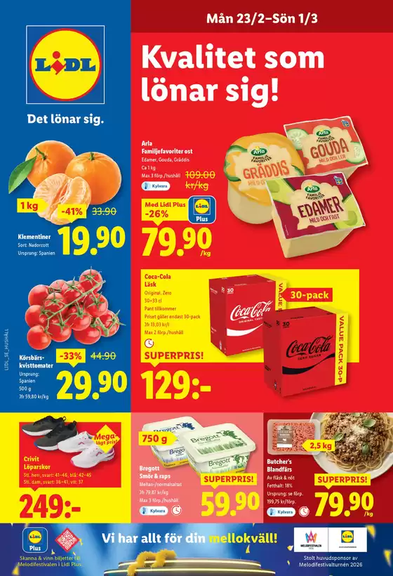 Lidl-katalog i Stockholm | Nationell ERBJUDANDEN VECKA 9 | 2026-02-23T00:00:00.000Z - 2026-03-01T00:00:00.000Z