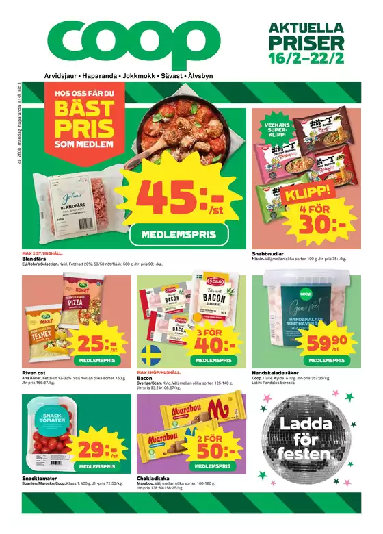 Coop Extra-katalog i Stockholm | Top-erbjudanden för alla fyndjägare | 2026-02-16T00:00:00.000Z - 2026-02-22T00:00:00.000Z