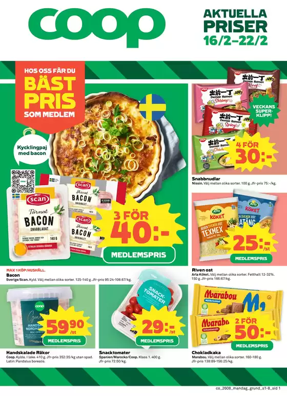 Coop Konsum-katalog i Stockholm | Specialerbjudanden för dig | 2026-02-16T00:00:00.000Z - 2026-02-22T00:00:00.000Z