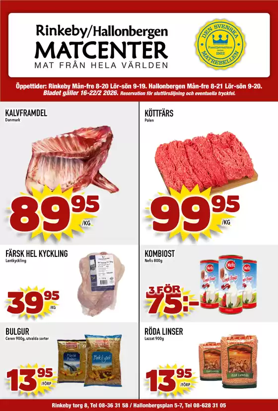 Matcenter-katalog i Stockholm | Veckans erbjudanden Matcenter | 2026-02-16T00:00:00.000Z - 2026-02-22T00:00:00.000Z