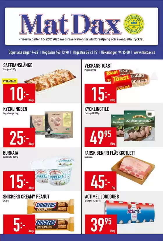 Matdax-katalog i Idre | Matdax reklambad | 2026-02-16T00:00:00.000Z - 2026-02-22T00:00:00.000Z