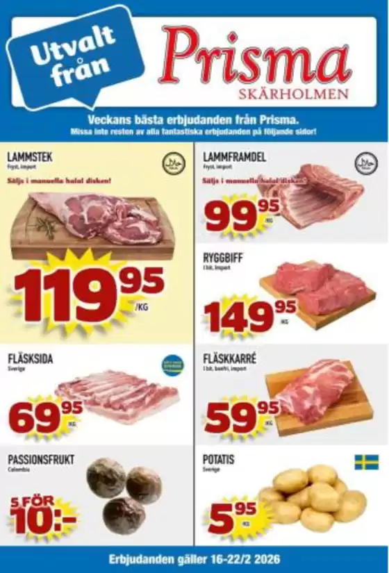 Prisma Skärholmen-katalog i Idre | Prisma Mat reklambad | 2026-02-16T00:00:00.000Z - 2026-02-22T00:00:00.000Z