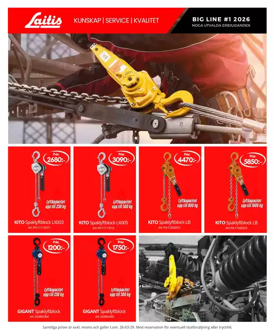 Laitis-katalog i Hudiksvall | BIG LINE #1 2026 NOGA UTVALDA ERBJUDANDEN | 2026-02-17T00:00:00.000Z - 2029-03-26T00:00:00.000Z