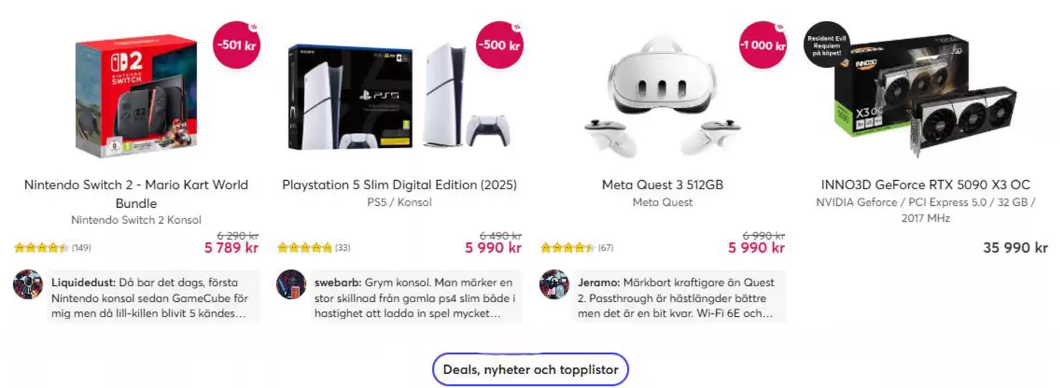 Webhallen-katalog i Hudiksvall | Deals, nyheter och toplistor. | 2026-02-17T00:00:00.000Z - 2026-03-31T00:00:00.000Z