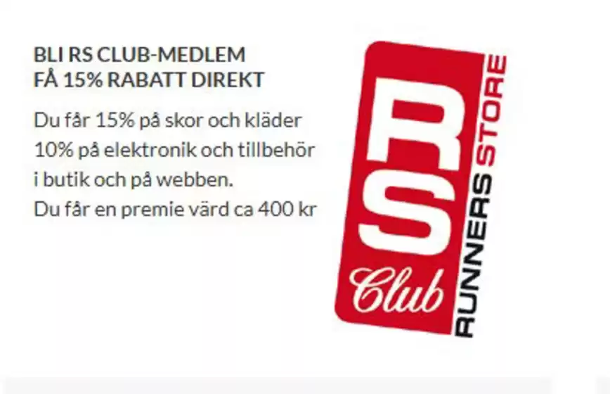 Runners Store-katalog i Helsingborg | Fa 15% rabatt! | 2026-02-18T00:00:00.000Z - 2026-03-31T00:00:00.000Z