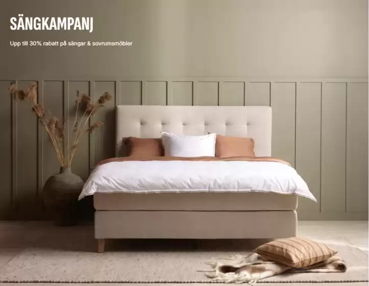 Svenska Hem-katalog i Linköping | Upp till 30% rabatt på sängar & sovrumsmöbler! | 2026-02-19T00:00:00.000Z - 2026-03-05T00:00:00.000Z