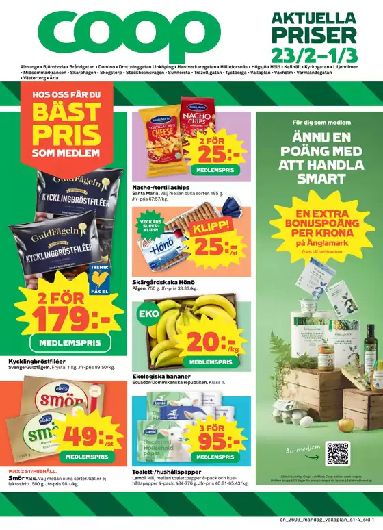 Coop Konsum-katalog i Västerås | Erbjudanden för fyndjägare | 2026-02-23T00:00:00.000Z - 2026-03-01T00:00:00.000Z